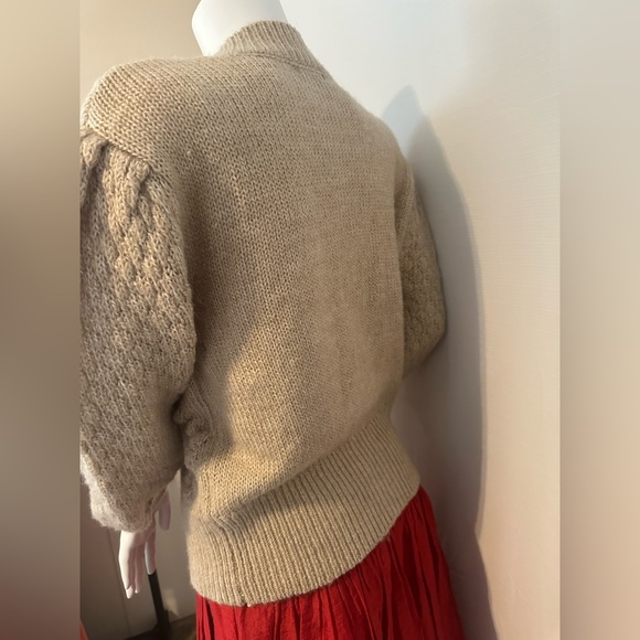 Who What Wear Tan Cable Knit Cardigan - Picture 5 of 5